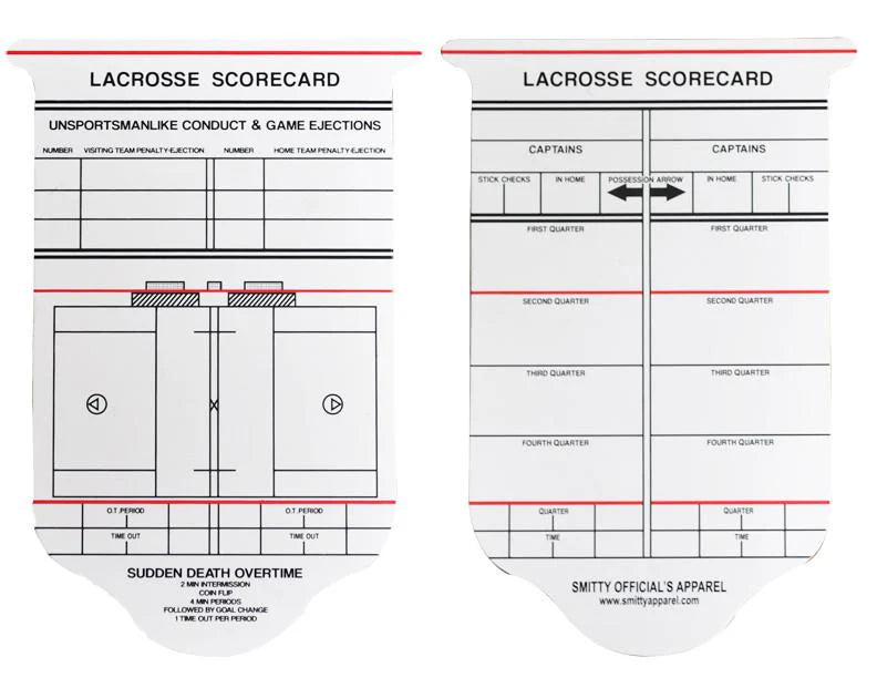 LACROSSE RE-USABLE GAME CARD