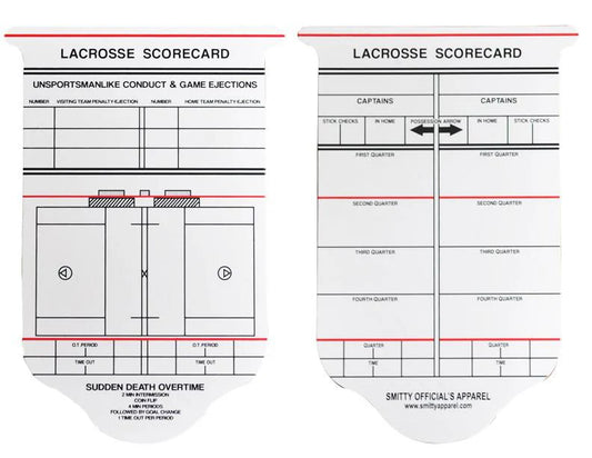 LACROSSE RE-USABLE GAME CARD